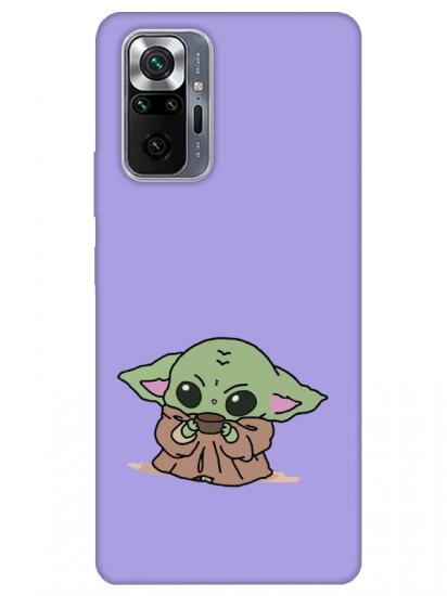 Redmi Note 10 Pro Baby Yoda Lila Telefon Kılıfı