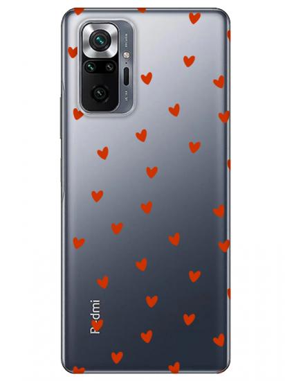 Redmi Note 10 Pro Minik Kalpler Şeffaf Telefon Kılıfı