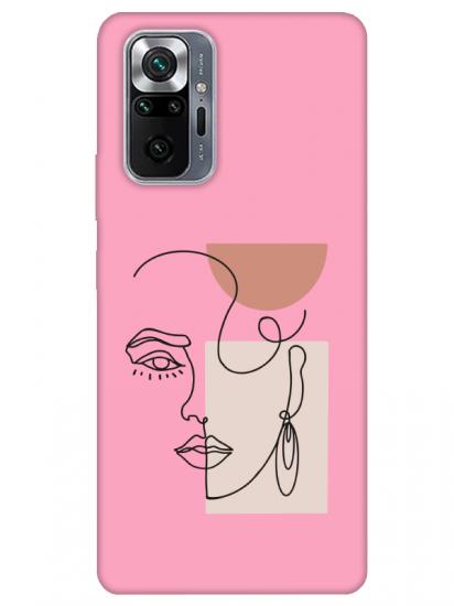 Redmi Note 10 Pro Women Art Pembe Telefon Kılıfı